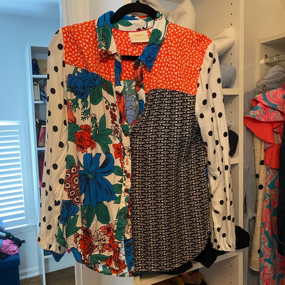Anthropologie Maeve button down